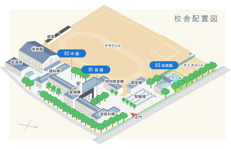 校舎配置図