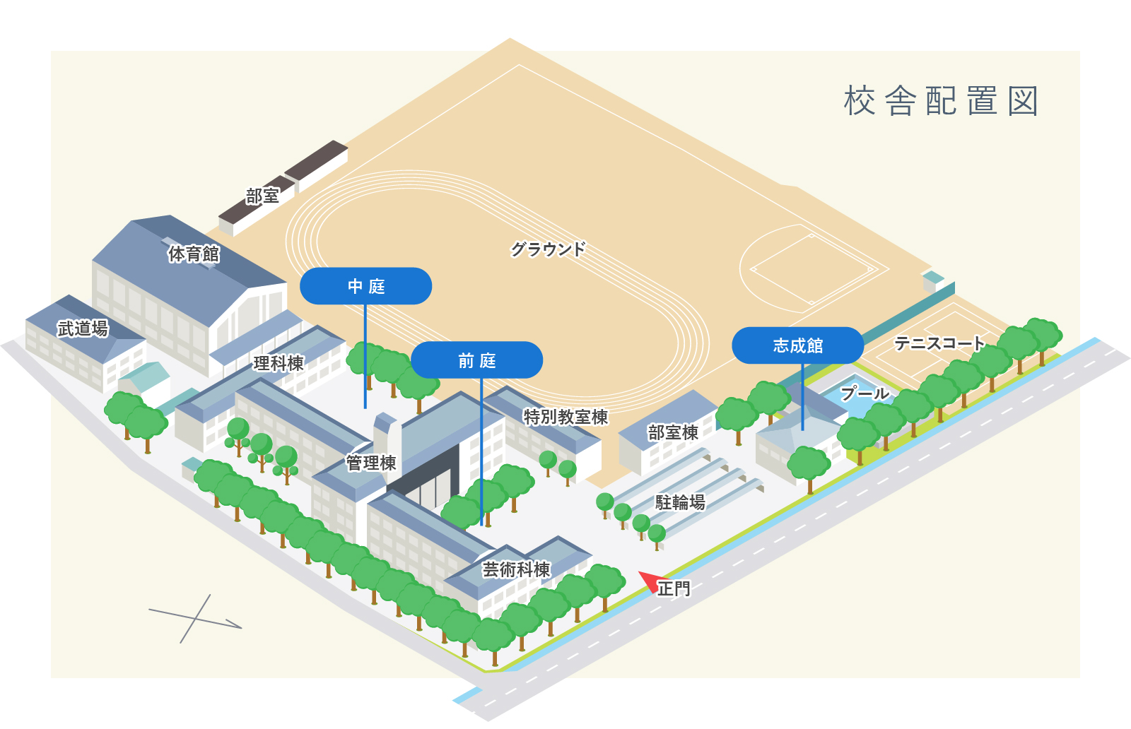 校舎配置図